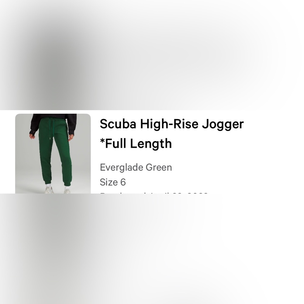 lululemon athletica Everglade Green Joggers